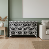 Bone Inlay 7 Drawer Chest : Zelliges : Black