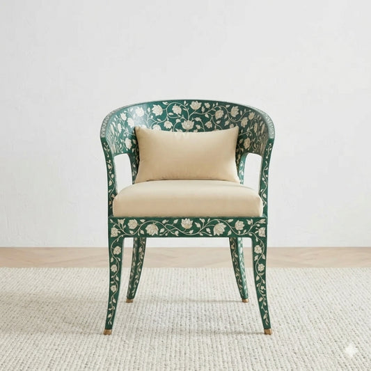 Bone Inlay Dining Chair : Camino : Green