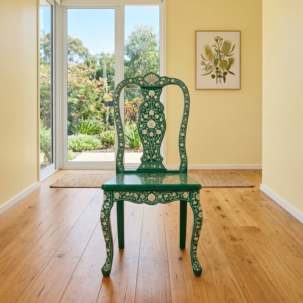 Bone Inlay Dining Chair : Camino : Green