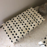 Bone Inlay Box : Squares : Monochrome