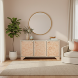 Bone Inlay Buffet : Zig Zag: Orange