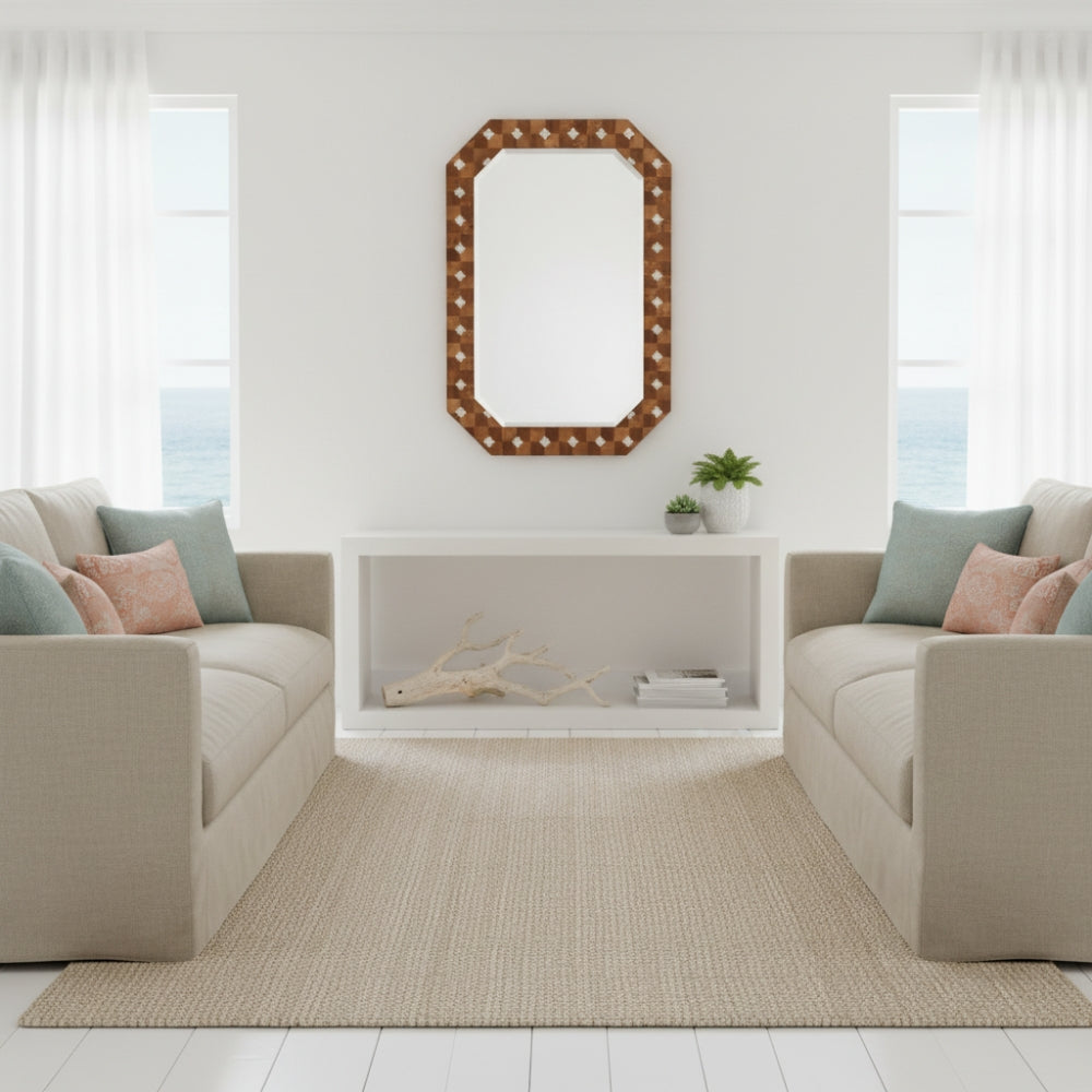 Bone & Timber Mirror : Moghul Bloom