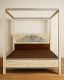 Bone or Mother of Pearl Inlay Post Bed