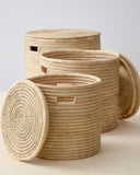 Artisan Ilala Palm Table/Basket