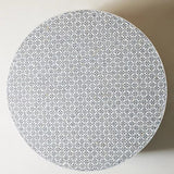 Mother of Pearl Inlay Round Coffee Table : Lady's Bedstraw : Grey