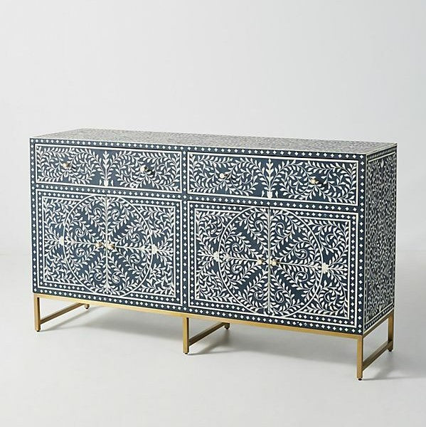 Bone Inlay Sideboard : Liana : Blue