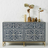 Bone Inlay Sideboard : Liana : Blue