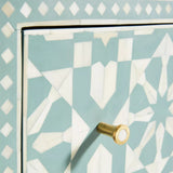 Bone Inlay 9 Drawer Sideboard : Zelliges : Aqua