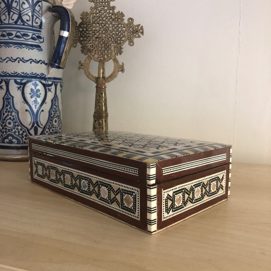 Moroccan Mother of Pearl Inlay Box