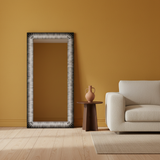 Bone Inlay Floor Mirror : Zebra
