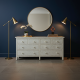 Bone Inlay Large Chest : Starburst : White