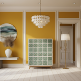 Bone Inlay Apothecary Unit : Quatrefoil : Green