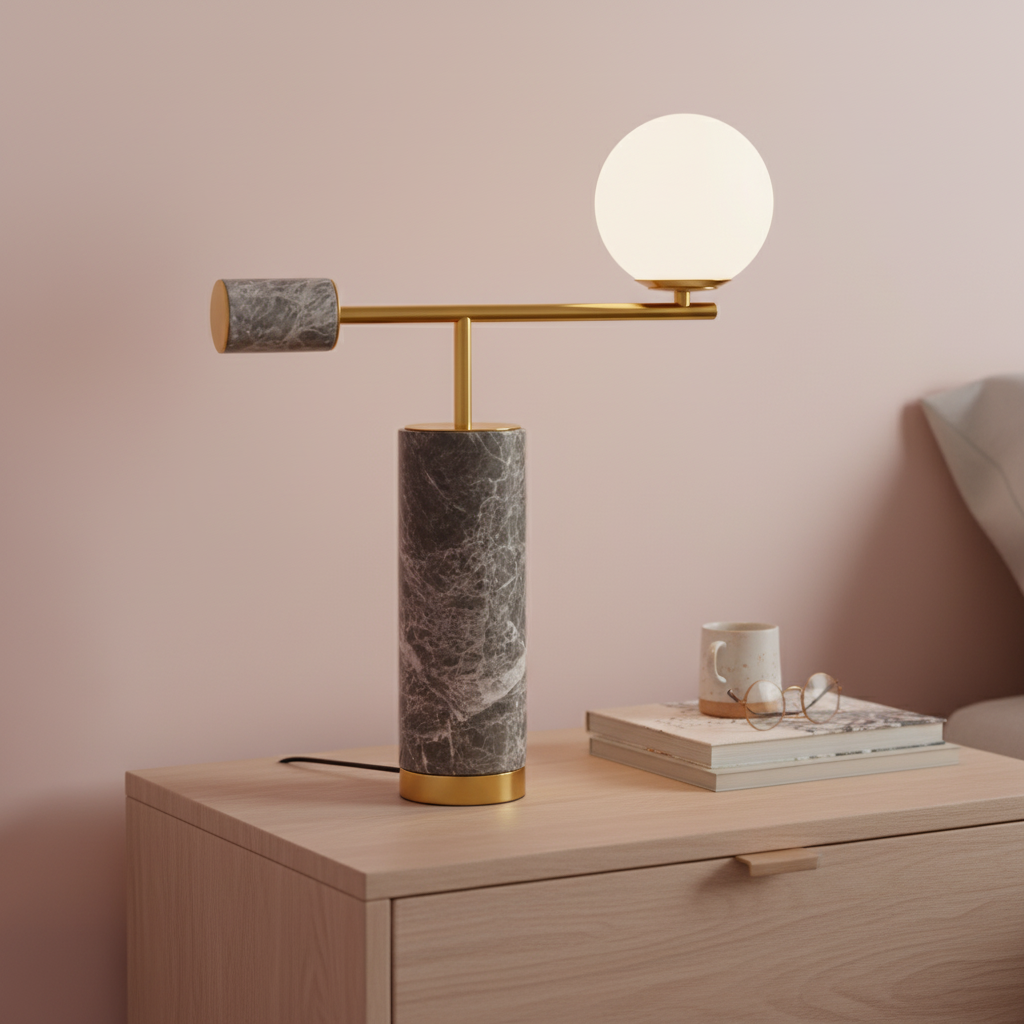 Marble Lamp : Grey