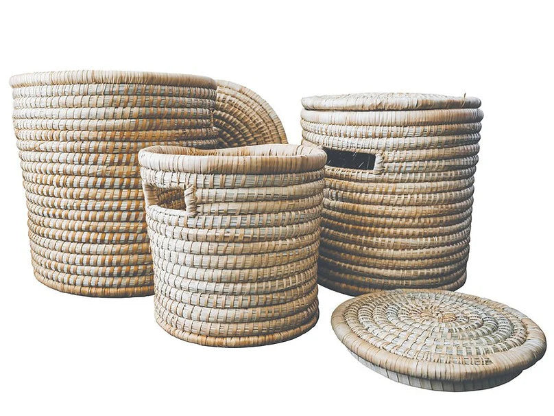 Artisan Ilala Palm Table/Basket