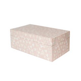 Bone Inlay Mid-Size Box : Heart : Soft Pink