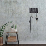 Bone Inlay Small Wall Hook : Abela : Black