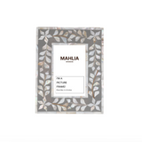 Bone Inlay Picture Frame : Moroccan : Charcoal