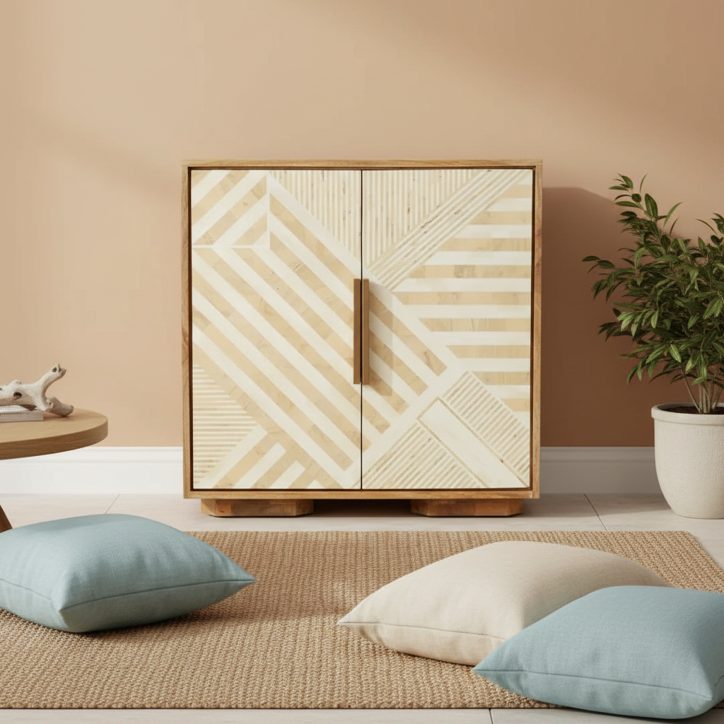 Bone Inlay Cabinet : Abstract : Natural