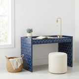 Bone Inlay Desk : Abela : Navy