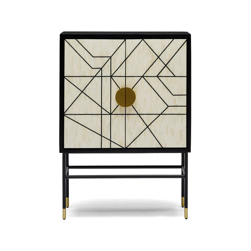 Bone Inlay Bar Cabinet : Abstract