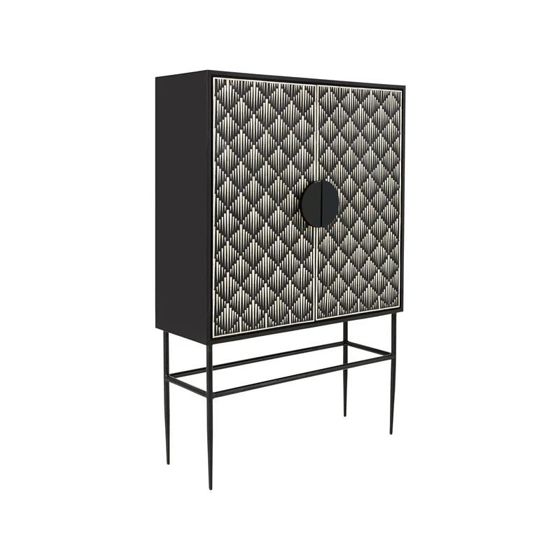 Bone Inlay Bar Cabinet : Staccato