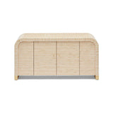 Bone Inlay 2 Door Waterfall Buffet : Stripe : Apricot