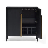 Timber Drinks Cabinet : Arco : Black