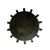 Bantu Timber Sculptural Stool or Side Table : Black