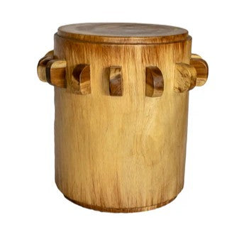Bantu Timber Sculptural Stool or Side Table : Natural