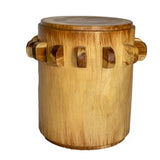 Bantu Timber Sculptural Stool or Side Table : Natural