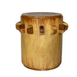 Bantu Timber Sculptural Stool or Side Table : Natural