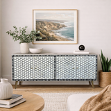 Bone Inlay TV Sideboard : Tri-Square : Charcoal