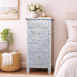 Bone Inlay Tallboy : Starburst : Grey