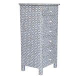 Bone Inlay Tallboy : Starburst : Grey