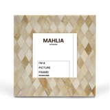 Bone Inlay Picture Frame : Diamonds : Natural