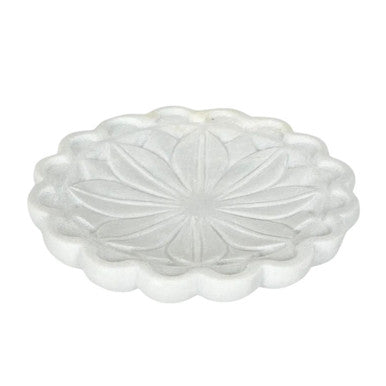 Marble Bowl : Gerbera : White