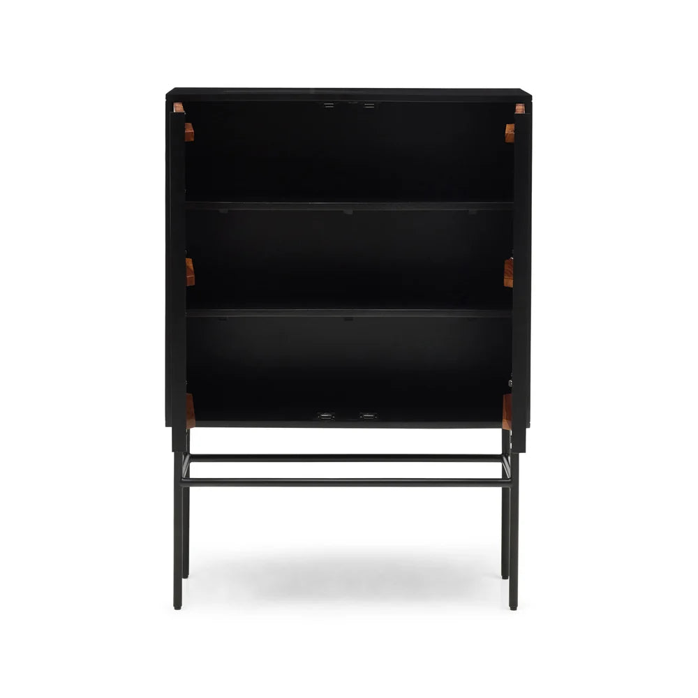 Timber Mosaic Drinks Cabinet : Ember