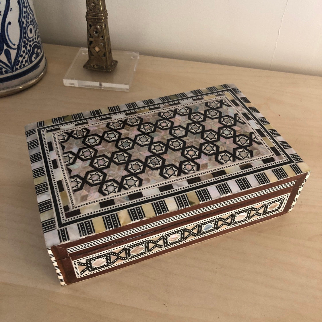 Moroccan Mother of Pearl Inlay Box