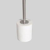 Marble Accent Table : White with Chrome Stem