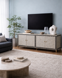 Bone Inlay TV Sideboard : Tri-Square : Charcoal
