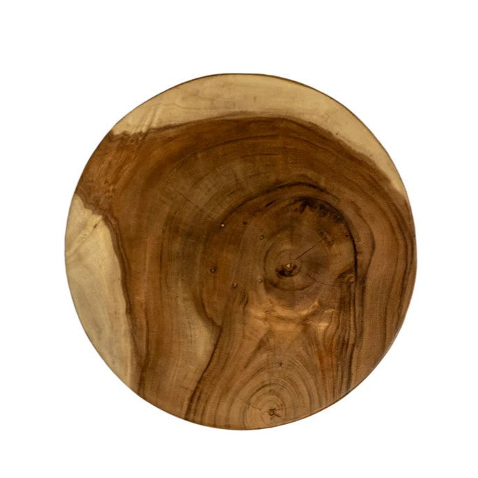 Koro Timber Sculptural Stool or Side Table : Natural