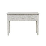 Bone Inlay Console : Scallop : Grey