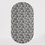 Bone Inlay Rectangular Coffee Table : Marguerite : Black