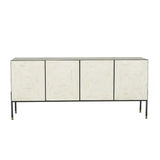 Bone Inlay Buffet with Iron Frame