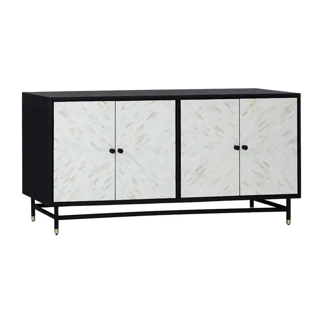 Bone Inlay Buffet in Black and White