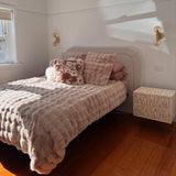 Bone Inlay 2 Drawer Bedside : Morse : Biscuit
