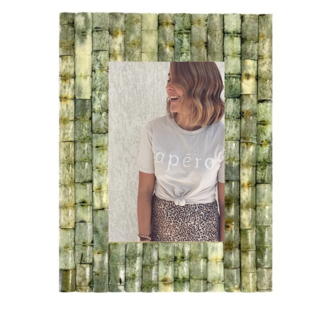 Bone Picture Frame - Bamboo Texture