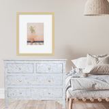 Bone Inlay 4 Drawer Chest : Zelliges : White