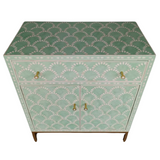 Bone Inlay 2 Door Buffet : Fan : Green