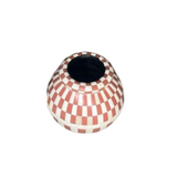 Bone Inlay Vase : Checkered : Clay